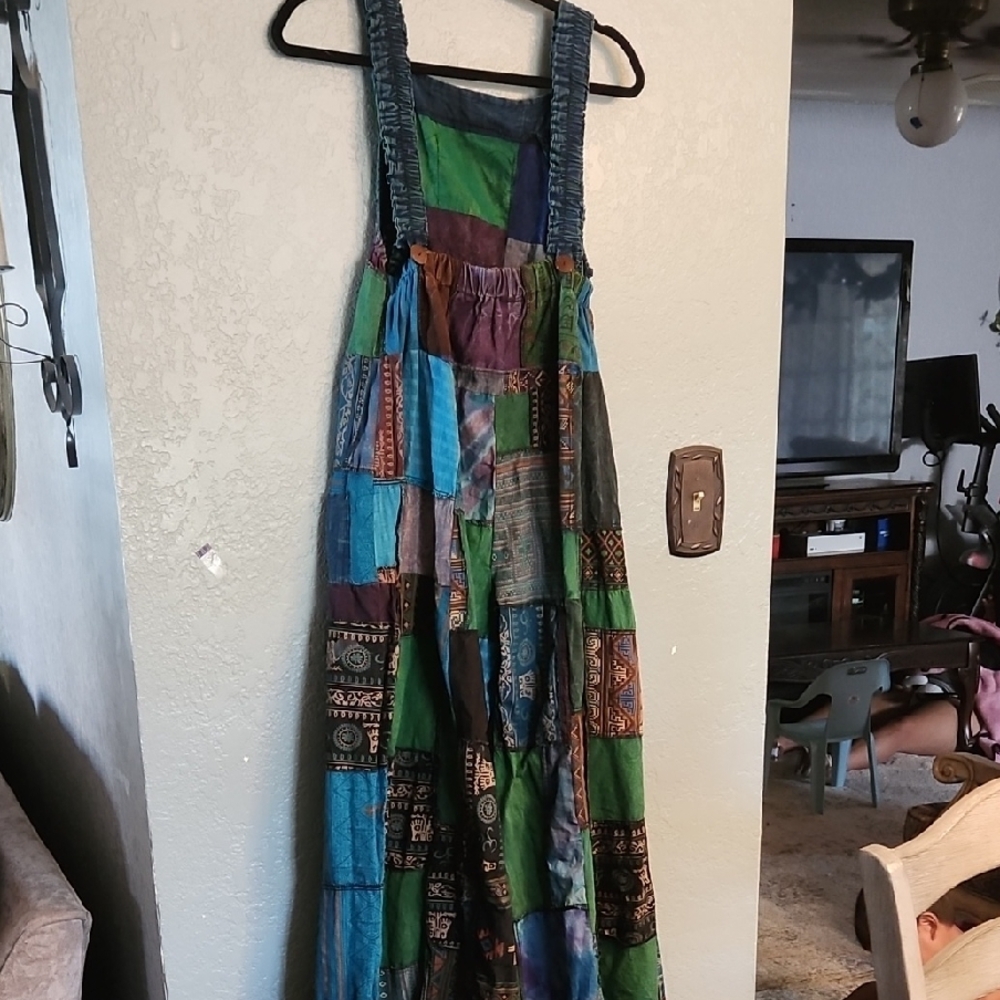 Africway Vibrant Patchwork Overalls - image 3